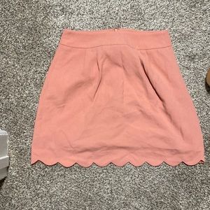 Loft coral scalloped skirt in 2P